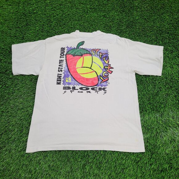 Vintage Kent-State Shirt Large 21x26 White - Picture 1 of 14